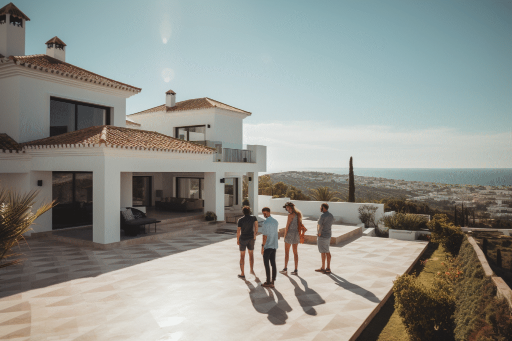 sebju satisfied clients standing in front of a newly constructe c1cee075 f33b 4579 804b 4b0f437614eb